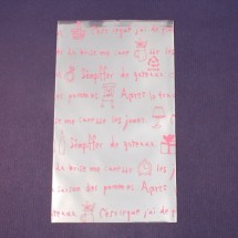 핑크색영문10장(OPP비닐)