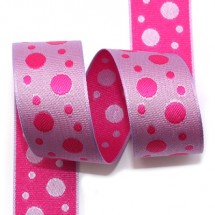 체리/연보라 물방울(자카드)