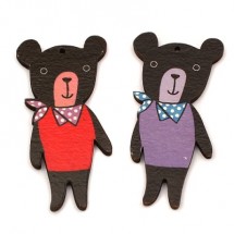 나무 까만곰(한개)