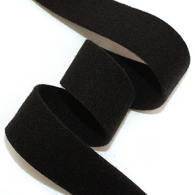 검정/양면기모(원단리본)