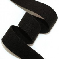 검정/양면기모(원단리본)