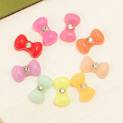 작은리본(플라스틱장식)E1-12