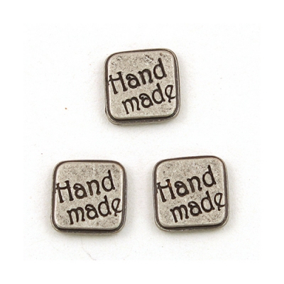 정사각 핸드메이드 데코/엔틱실버(금속장식)