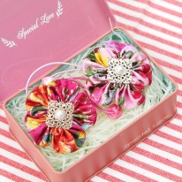 B239 금박매화꽃 머리끈(d.i.y 세트)