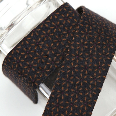 곤색/면기모플라워(원단리본)