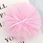 핑크/리본 빅원형망사(원단장식)