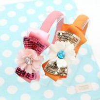 A122 스팽글 플라워 헤어밴드(d.i.y 세트)