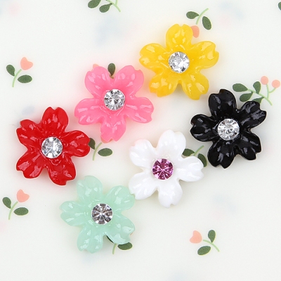 [50%할인]큐빅플라워(플라스틱장식)C4-6