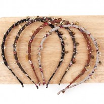 A216 해골큐빅체인 헤어밴드(d.i.y 세트)