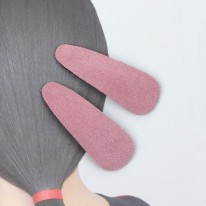 보라핑크/스웨이드커버 똑딱핀