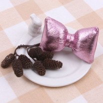 <font color=red>핑크/메탈릭볼륨리본 집게핀(완제품)