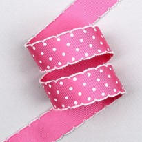 체리핑크/스몰화이트땡땡이(피코트)