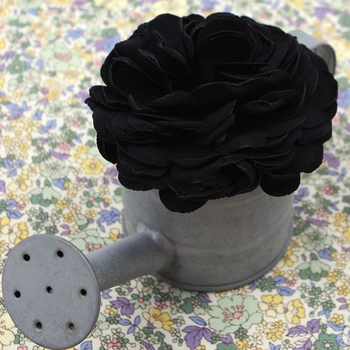 검정/써니로즈-대(원단장식)