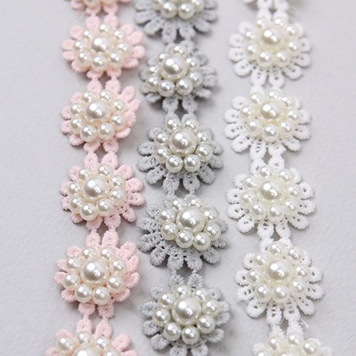 레이스펄플라워(원단장식)