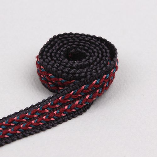 진회색/꽈배기트림(원단리본)