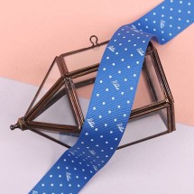 청색/도트레터링(골직프린트)