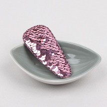 핑크색/빅스팽글 삼각똑딱핀커버