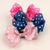 B381 땡땡이 매쉬리본 집게핀(d.i.y 세트)