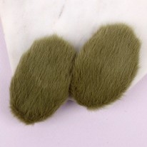 진카키색/밍크퍼커버 똑딱핀