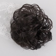 흑갈색/볼륨가발머리끈
