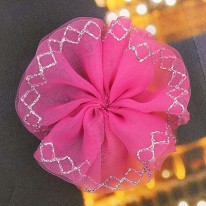 [할인]체리/은체크라인꽃(원단장식)