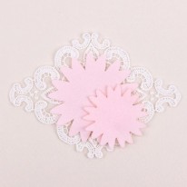 살핑크/뾰족카네이션펠트1(원단장식)